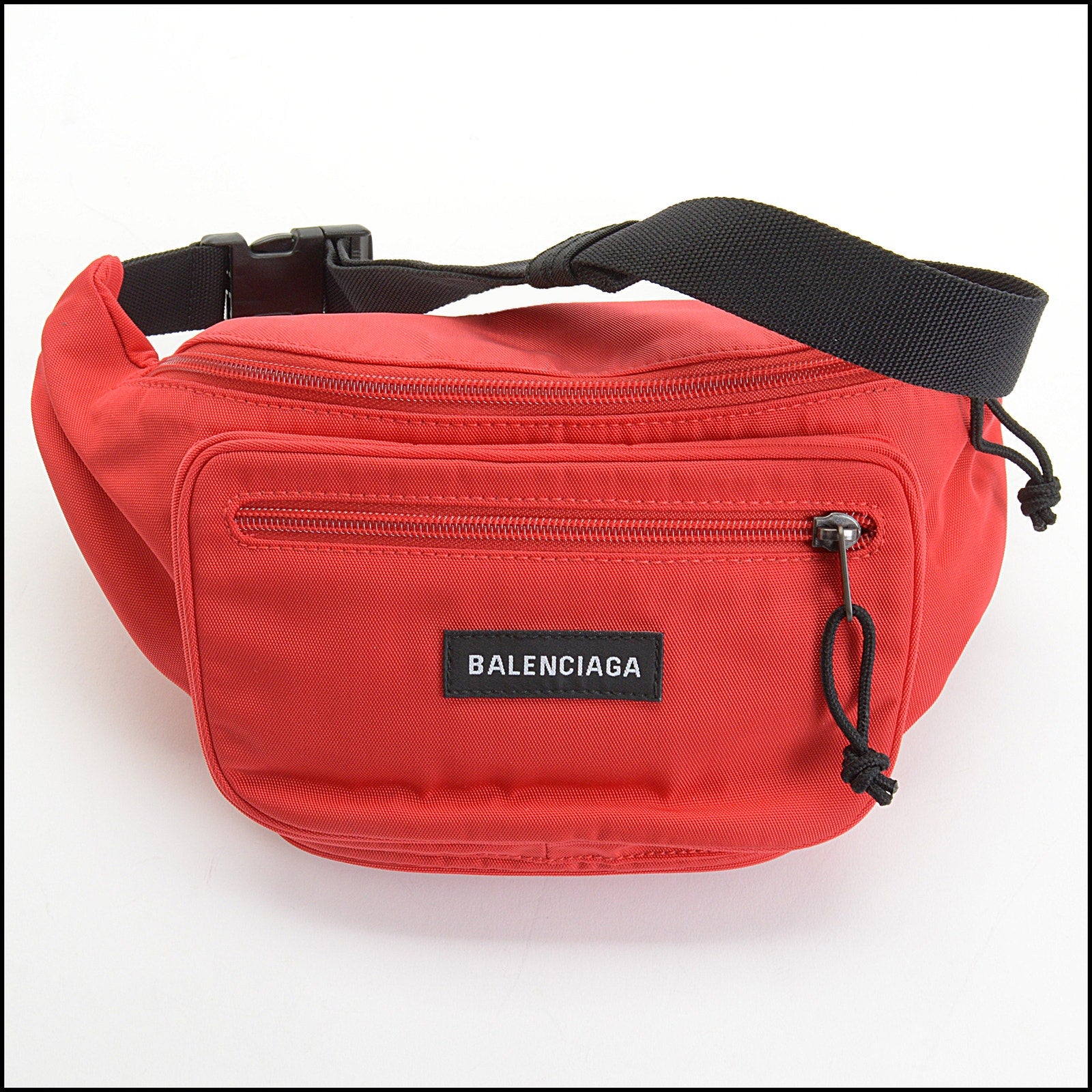 Balenciaga red fanny pack hotsell