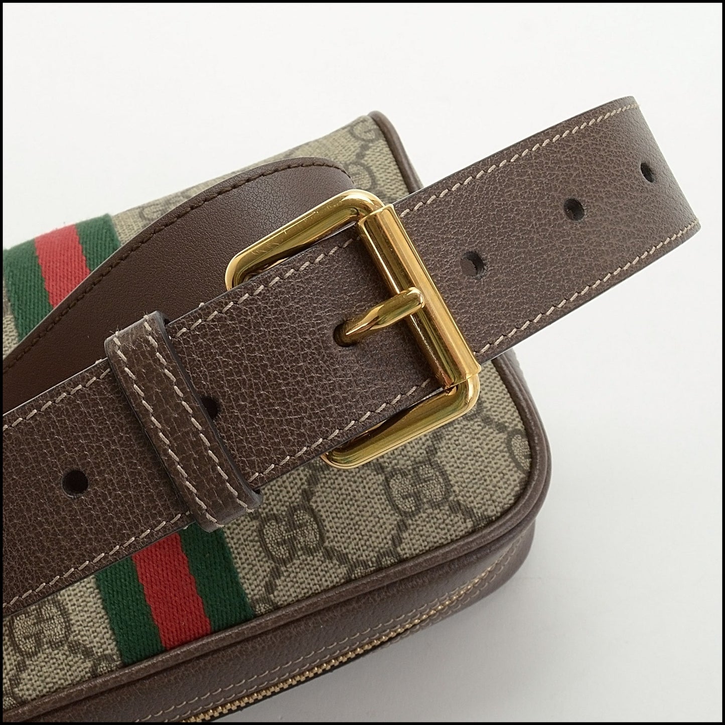 RDC13997 Authentic GUCCI GG Supreme Canvas Small Ophidia Belt Bag