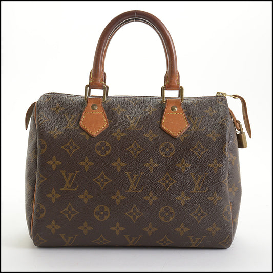 RDC14201 Authentic LOUIS VUITTON Vintage '95 Monogram Canvas Speedy 25 Handbag