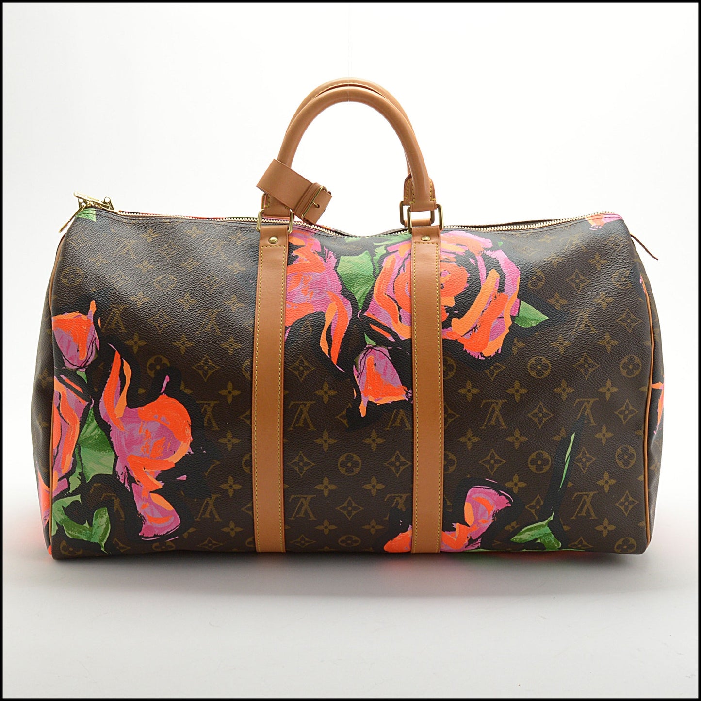 RDC13912 Authentic LOUIS VUITTON '09  Limited Sprouse Roses Keepall 50 Bag