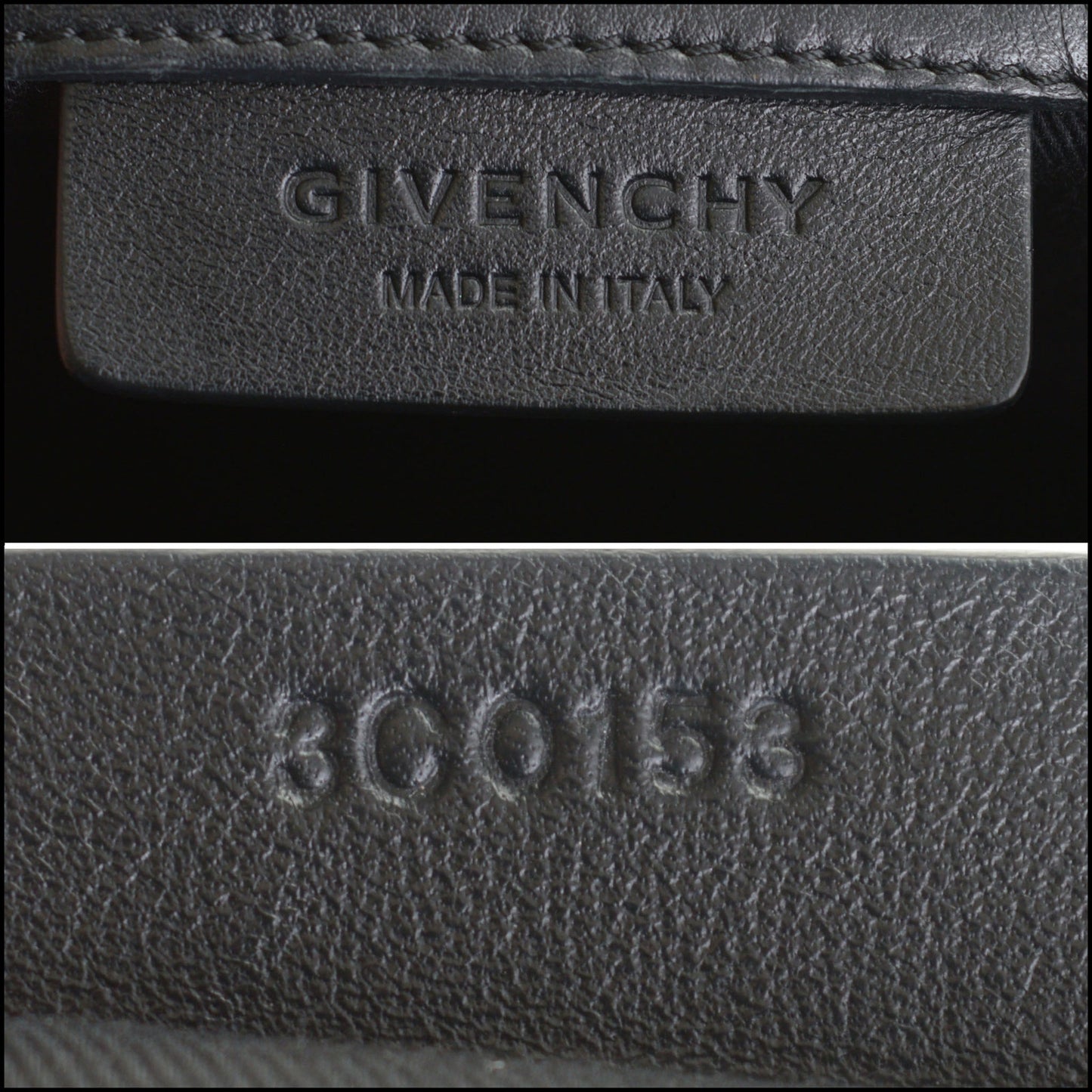 RDC14397 Authentic GIVENCHY Black Croc-Embossed Leather Medium Antigona Bag