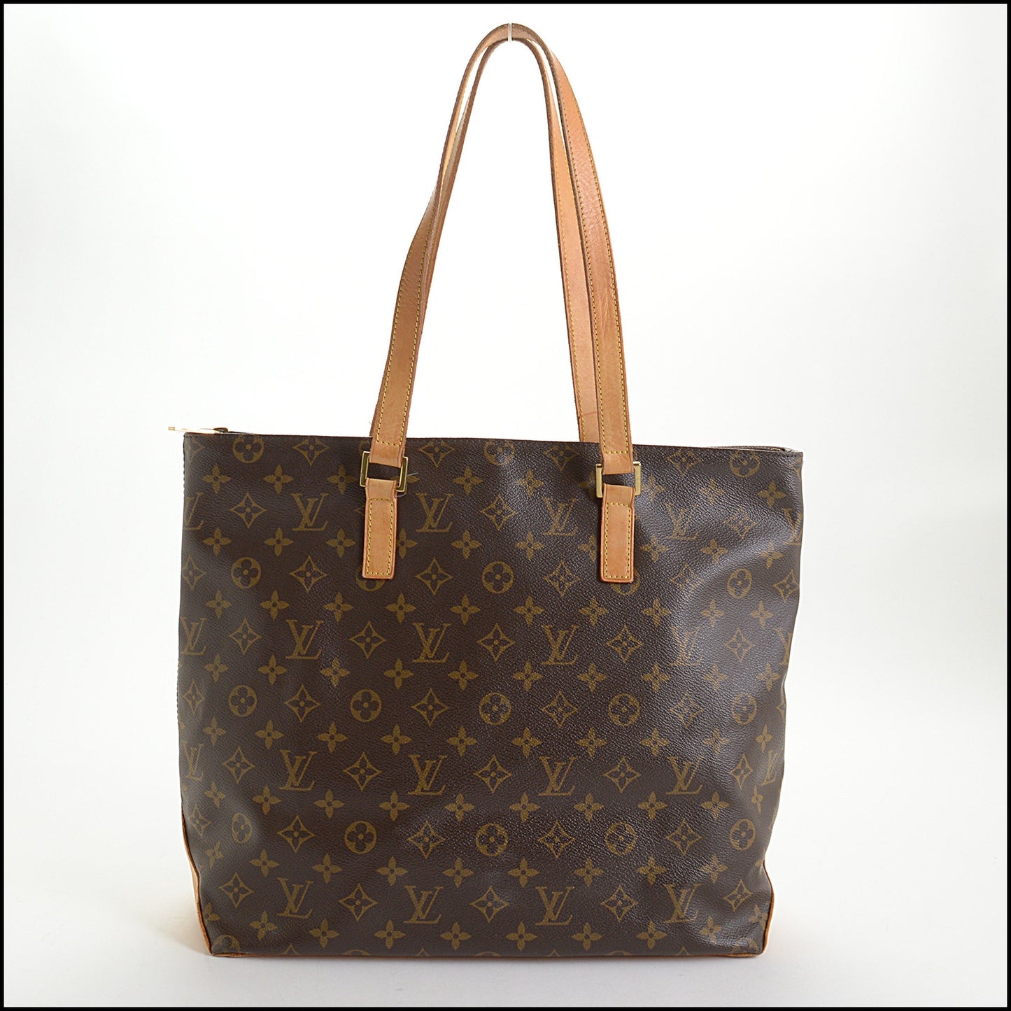 RDC14384 Authentic LOUIS VUITTON Vintage '05 LV Canvas Cabas Mezzo Tote Bag