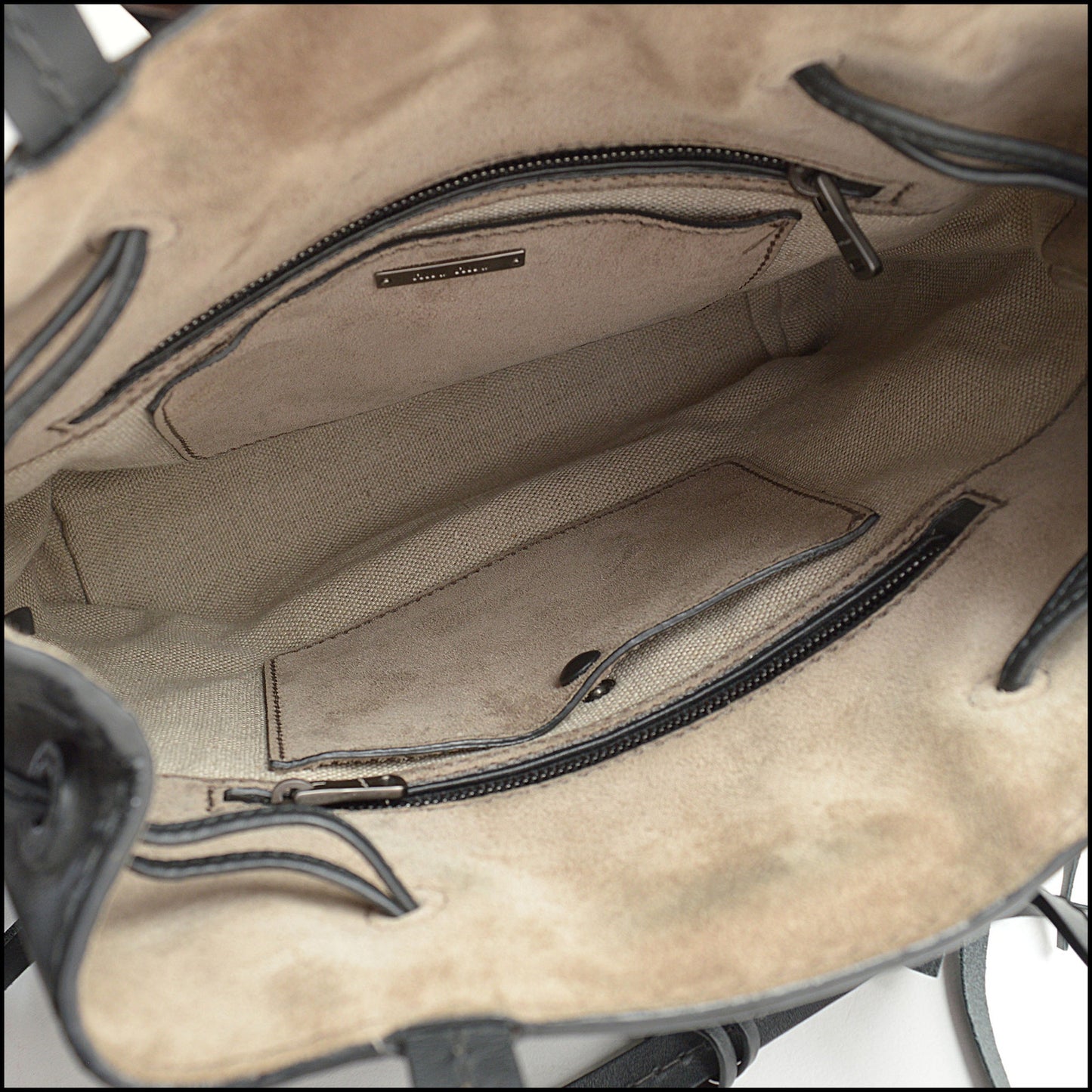 RDC13941 Authentic MIU MIU Black Leather Fringe Bucket Bag