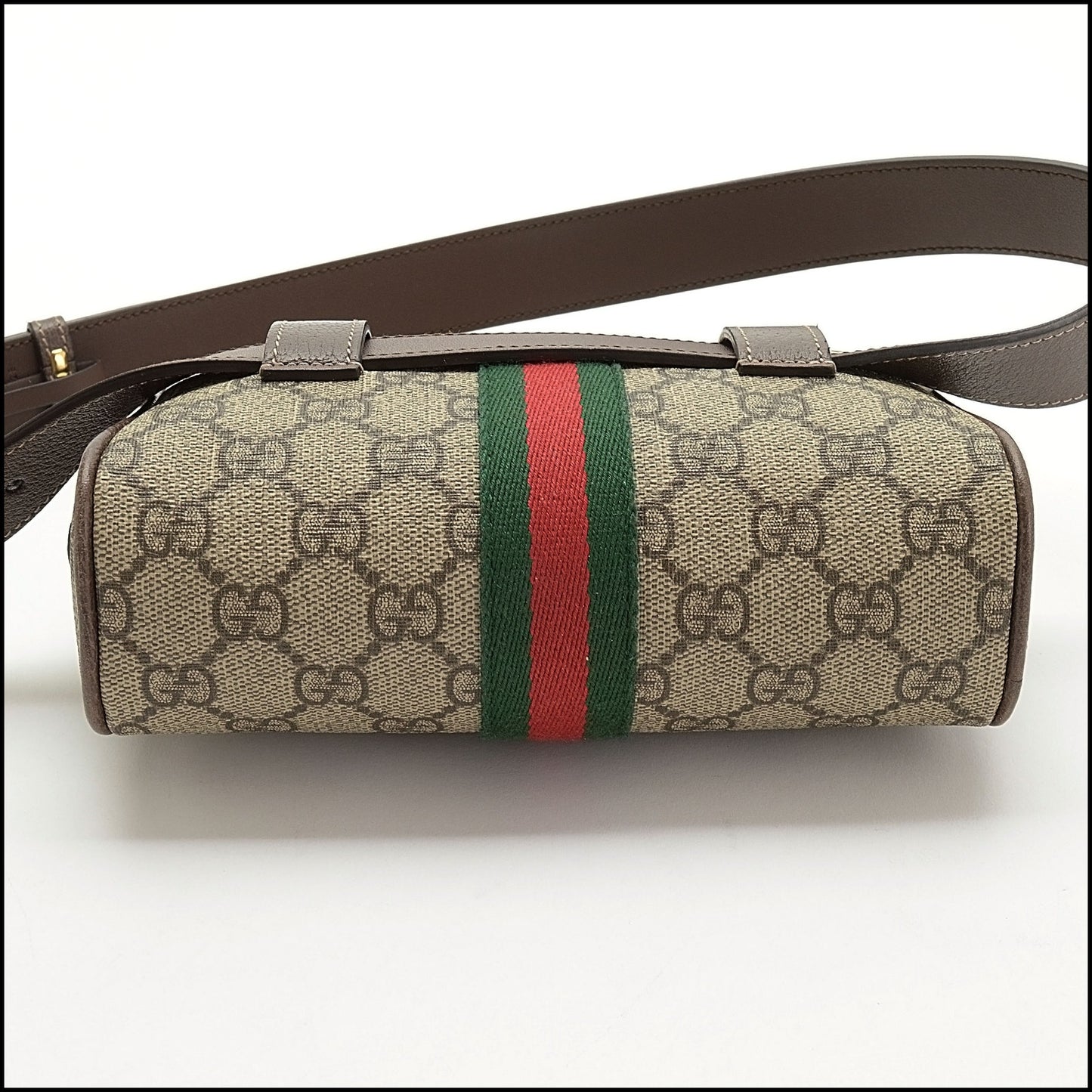 RDC13997 Authentic GUCCI GG Supreme Canvas Small Ophidia Belt Bag