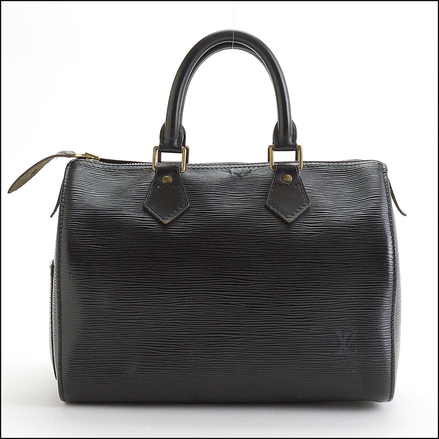 RDC13556 Authentic LOUIS VUITTON Vintage Black Epi Leather Speedy 25 Bag