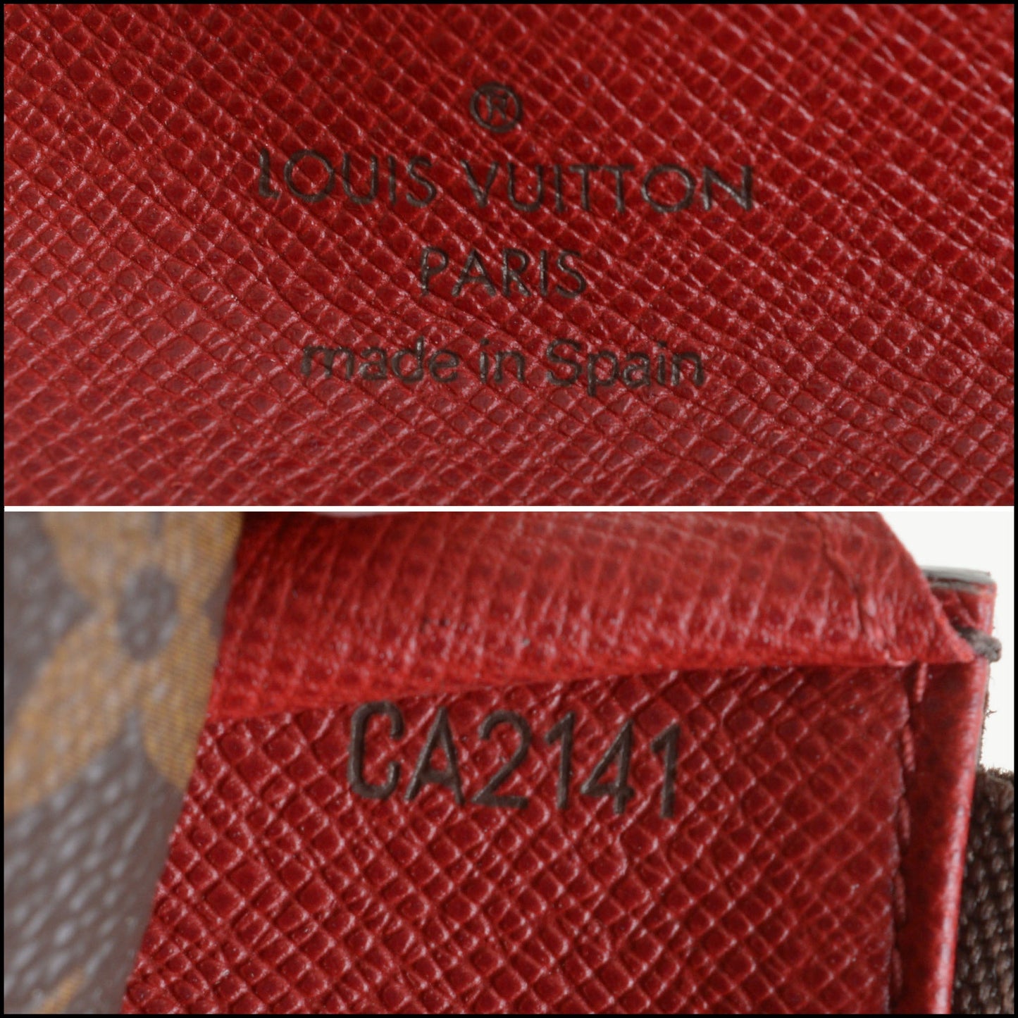 RDC14326 Authentic LOUIS VUITTON Vintage '11 Brown Monogram Canvas Emilie Wallet