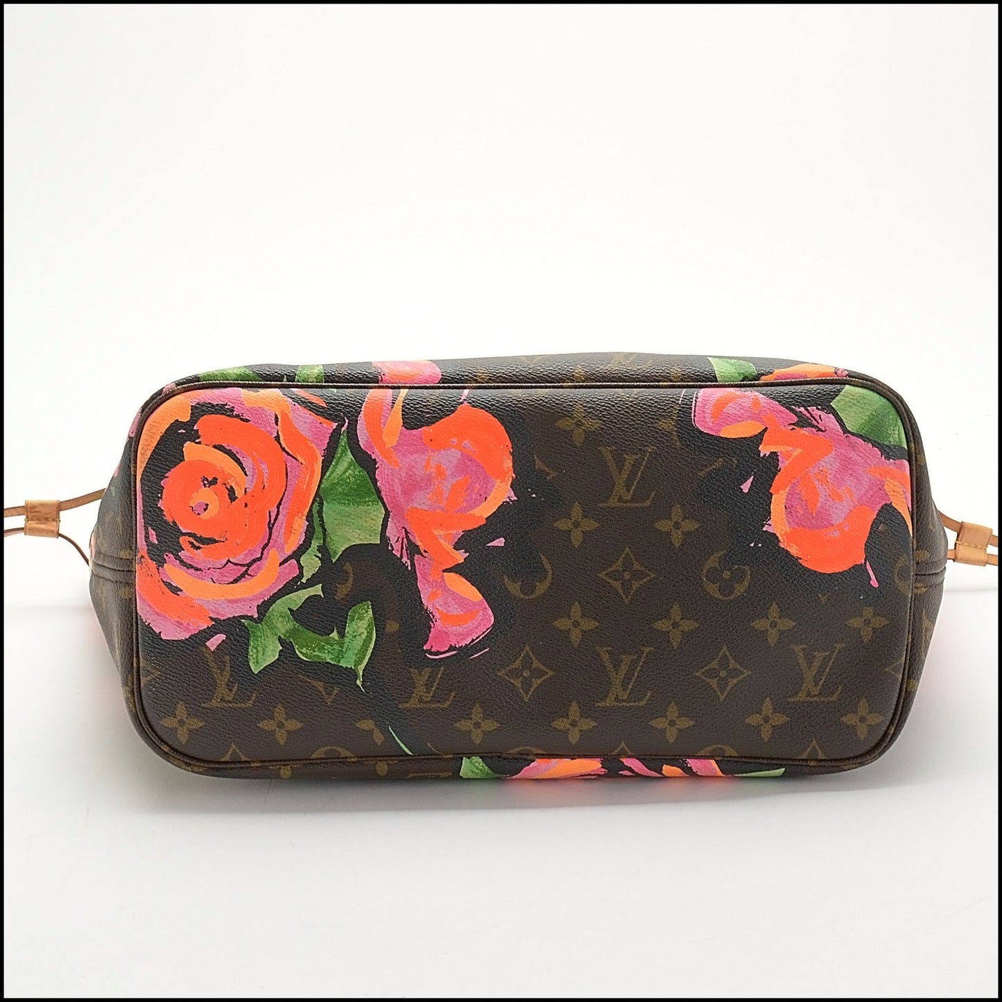 RDC14003 Authentic LOUIS VUITTON '09 Roses Steven Sprouse Neverfull MM