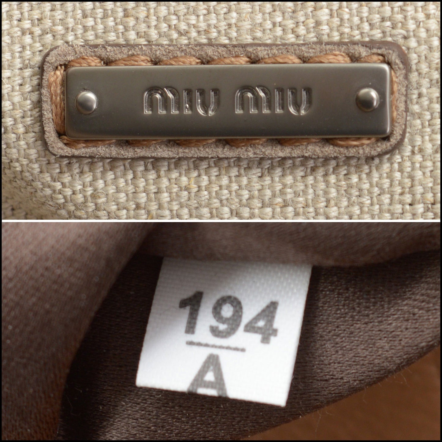 RDC13942 Authentic MIU MIU Brown Leather Fringe Shoulder Bag