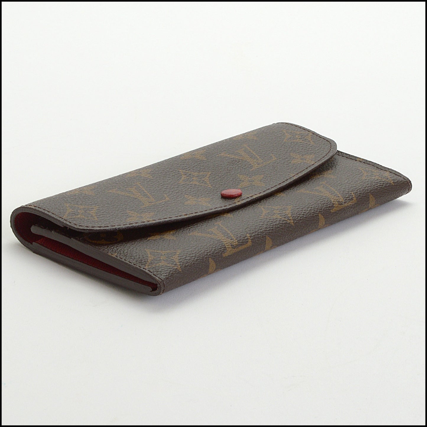 RDC14326 Authentic LOUIS VUITTON Vintage '11 Brown Monogram Canvas Emilie Wallet