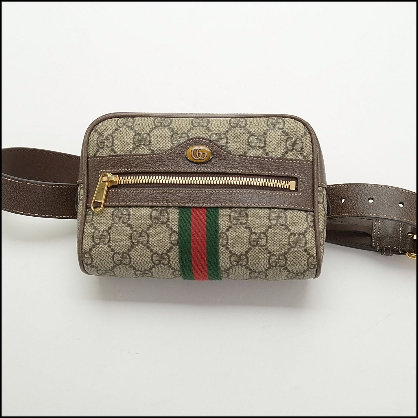 RDC13997 Authentic GUCCI GG Supreme Canvas Small Ophidia Belt Bag