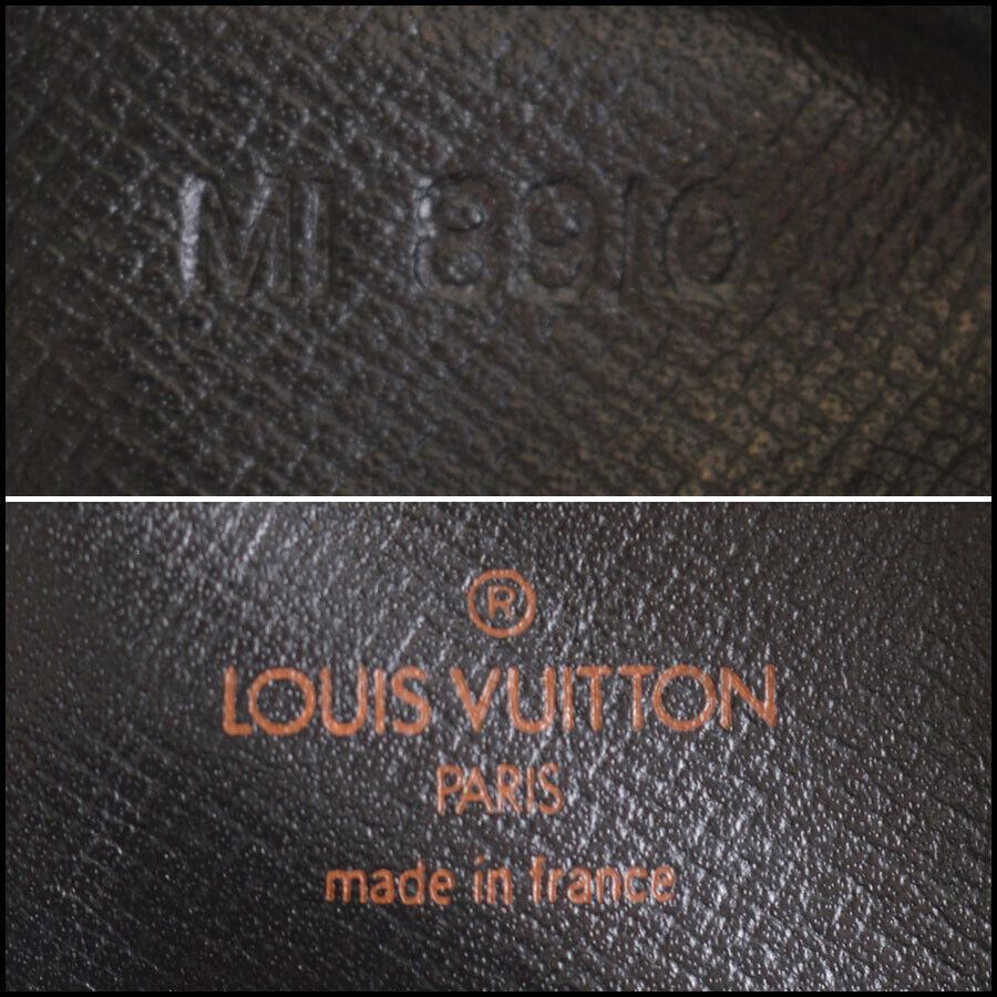 RDC13455 Authentic LOUIS VUITTON Vintage Black Epi Leather Danube Cros