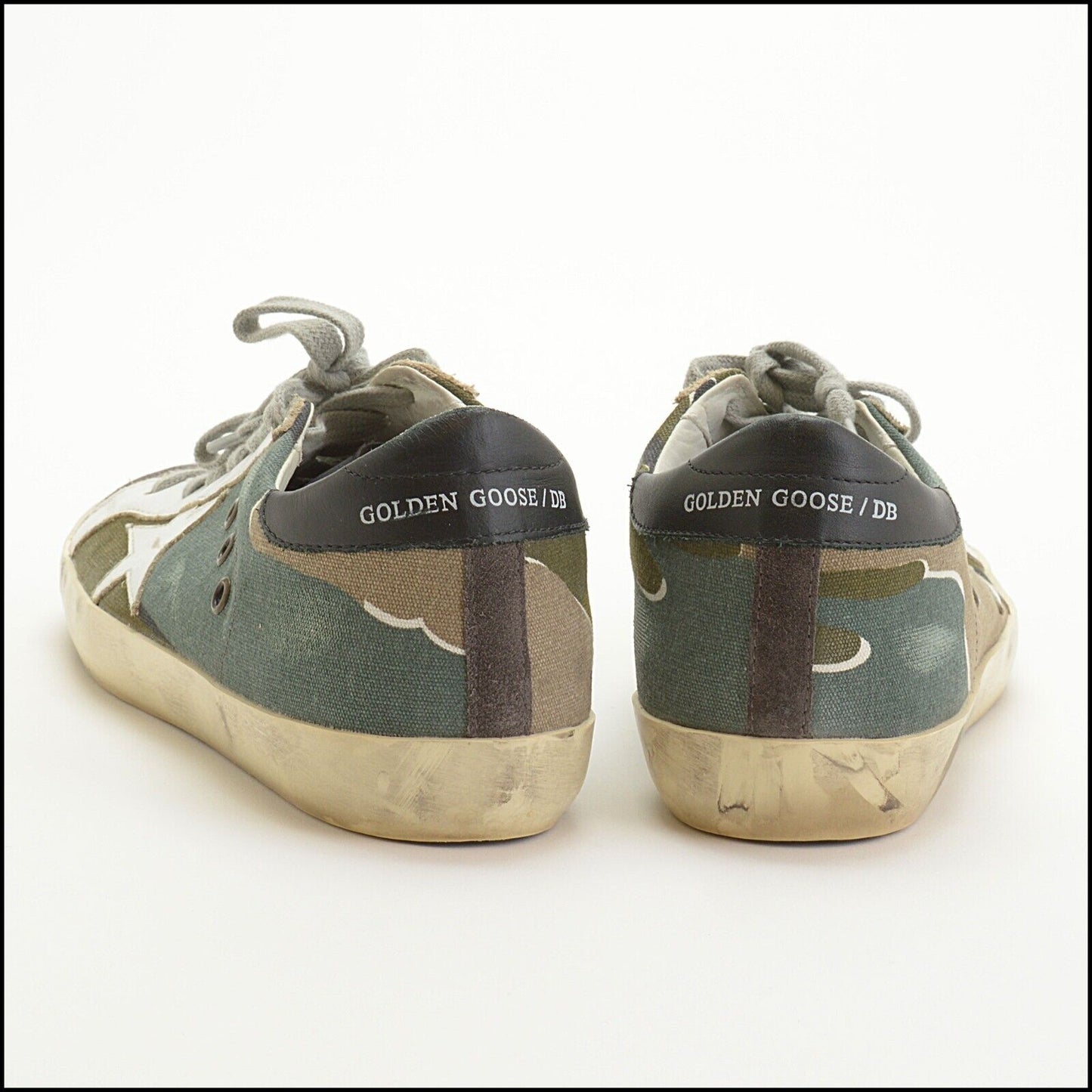 RDC13776 Authentic GOLDEN GOOSE Camo Superstar Sneakers