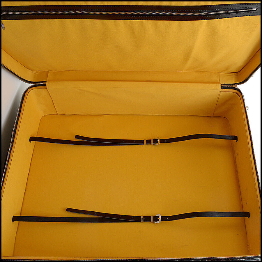 RDC13034 Authentic Goyard Black Brown Goyardine Canvas Trolley Suitcas –  REAL DEAL COLLECTION